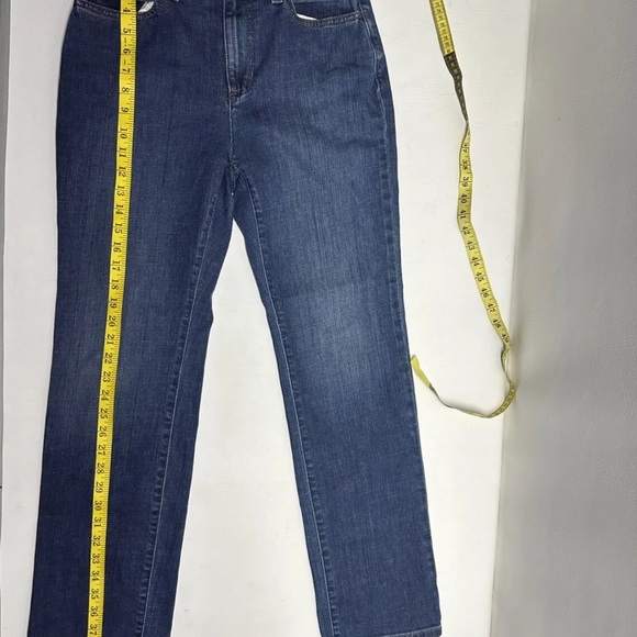 eileen fisher womens blue Jean size 6 Straight Leg - Picture 3 of 4
